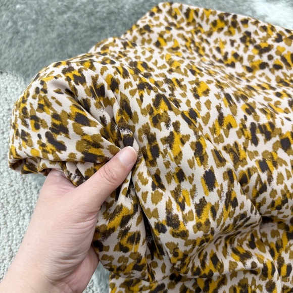 Ann Taylor Leopard Midi Skirt - Picture 7 of 10